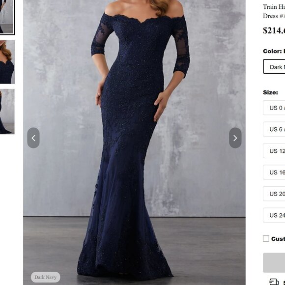 Formal Gown/Mother of Bride/Groom/Prom - Picture 1 of 5